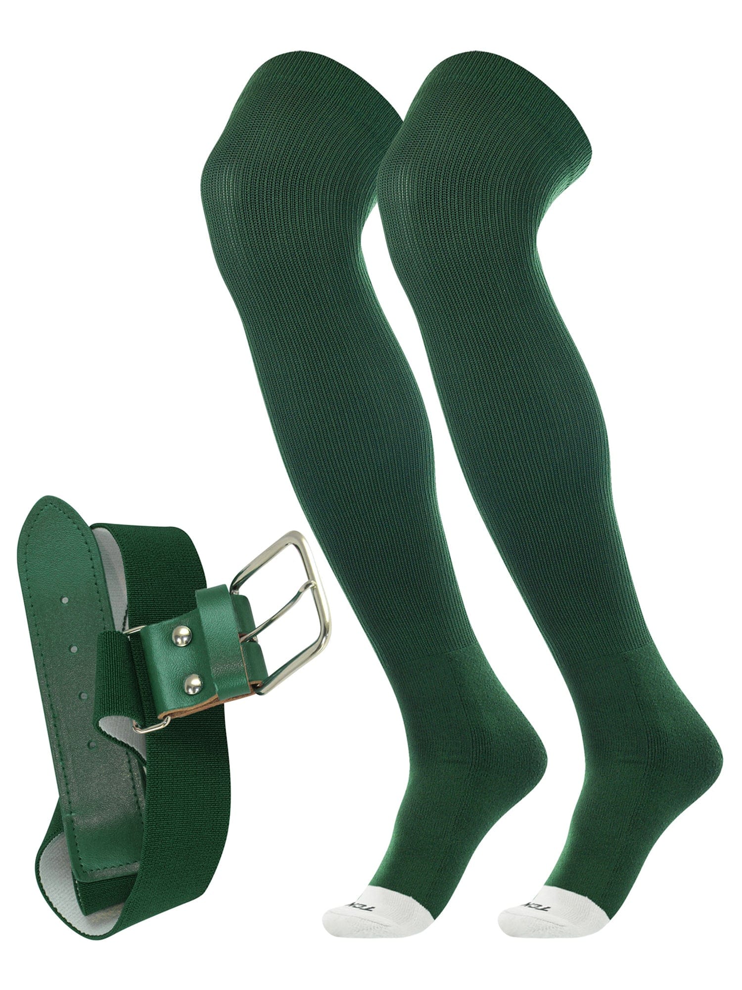 TCK Prosport Belt Over the Knee Sock Combo - Dark Green - HIT a Double - 1