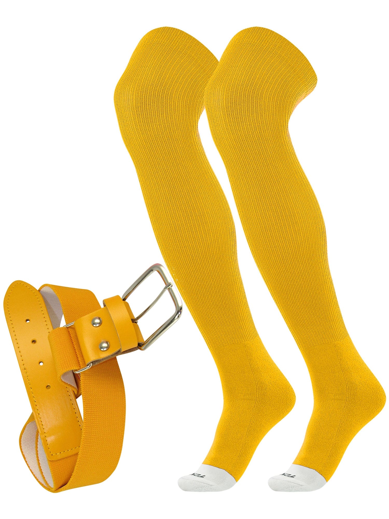 TCK Prosport Belt Over the Knee Sock Combo - Gold - HIT a Double - 1