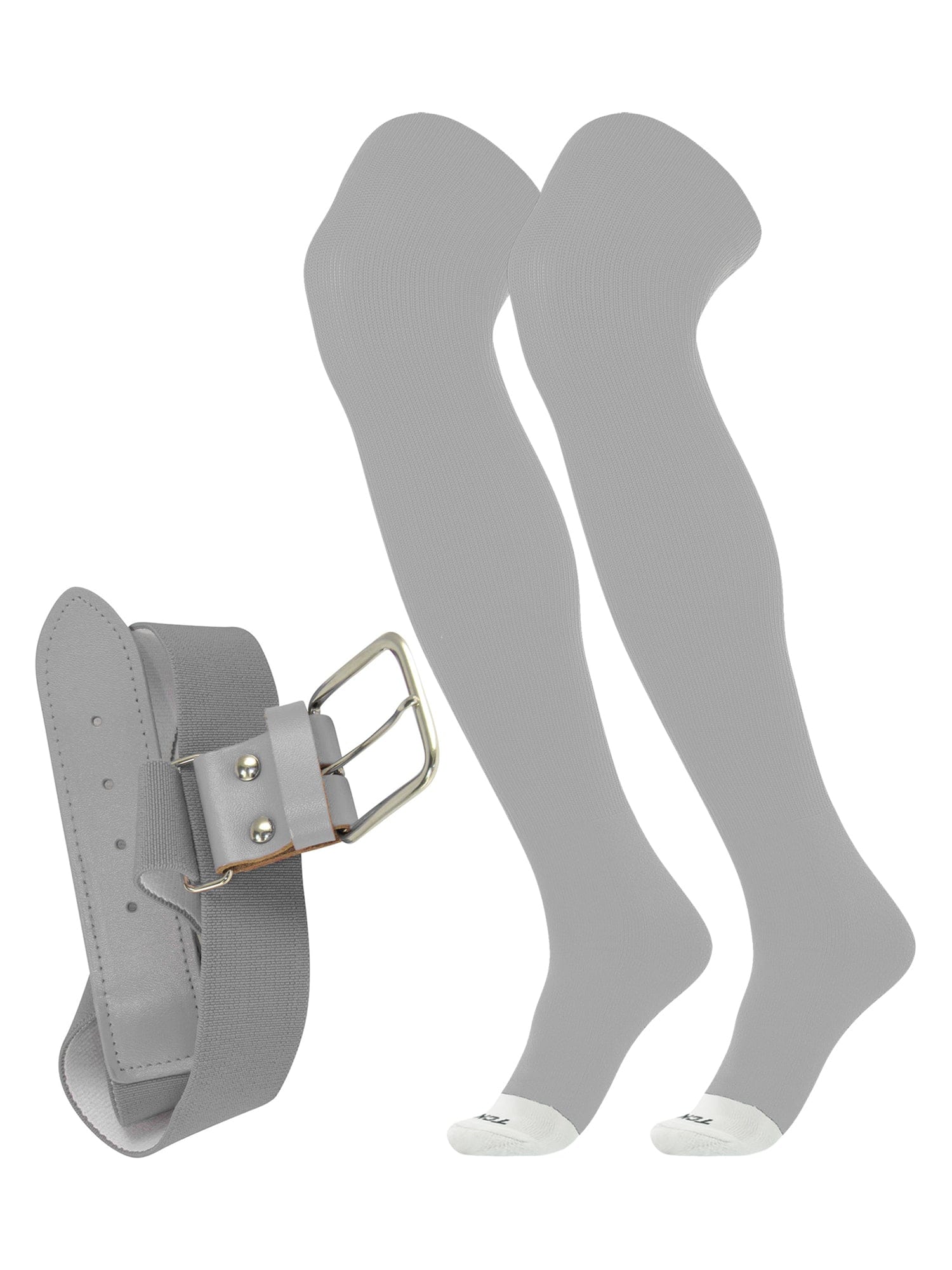 TCK Prosport Belt Over the Knee Sock Combo - Gray - HIT a Double - 1
