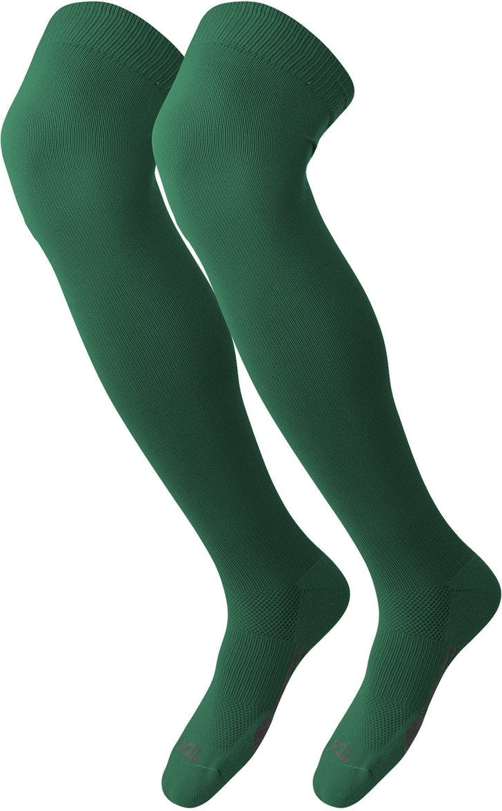 TCK Dugout Solid Color Over the Knee Sports Socks - Kelly - HIT a Double - 1