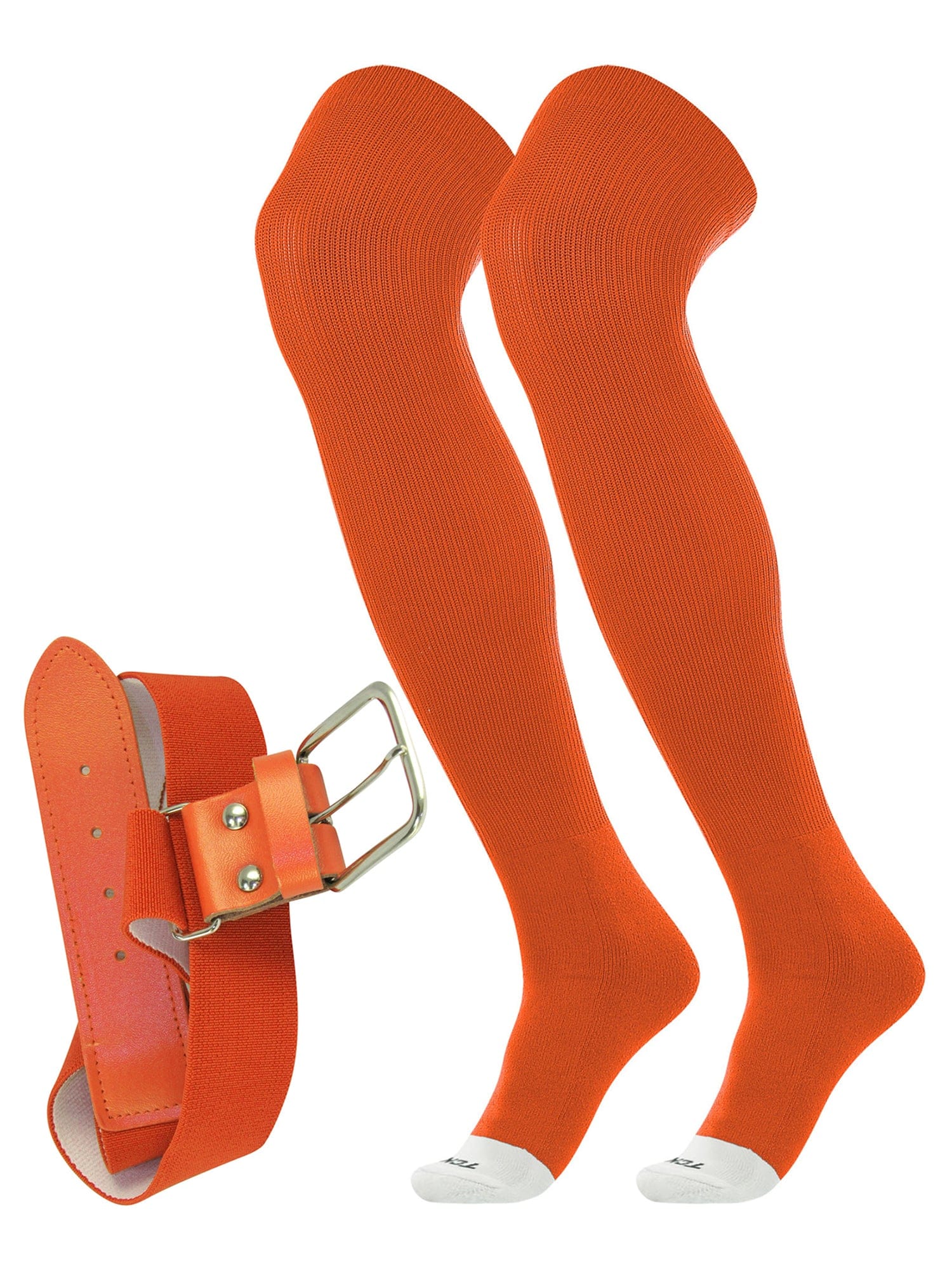 TCK Prosport Belt Over the Knee Sock Combo - Orange - HIT a Double - 1
