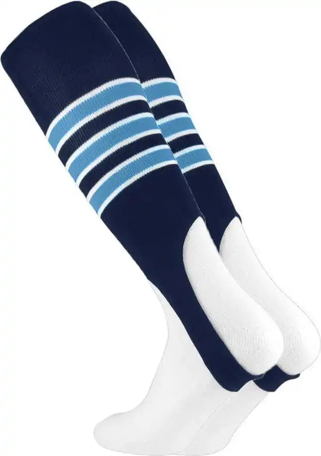 Tck Stirrups with Stripes - Navy White Columbia Blue