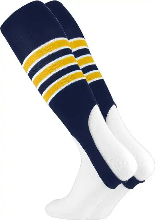 Tck Stirrups with Stripes - Navy White Gold