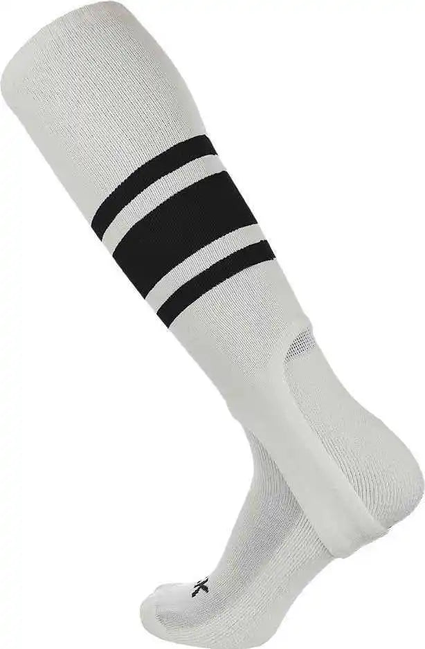 Tck Stirrups with Stripes Pattern c - White Black - Adult