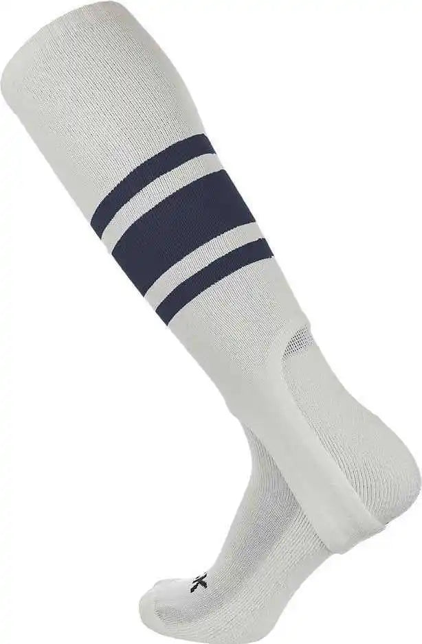 Tck Stirrups with Stripes Pattern c - White Navy - Adult