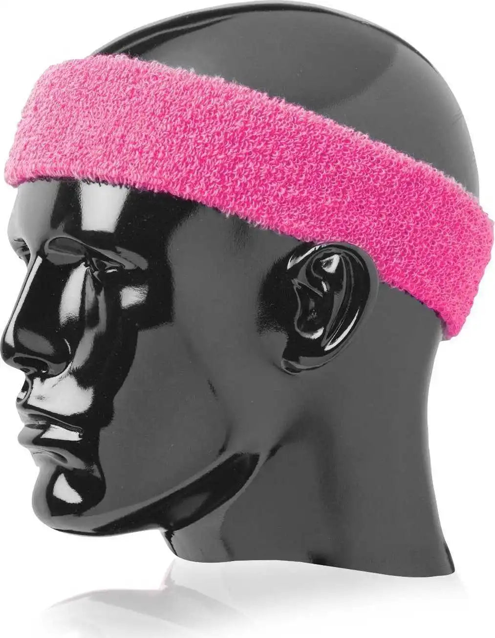 Tck Terry Headband 2’’ Wide - Hot Pink - one Size Fits Most