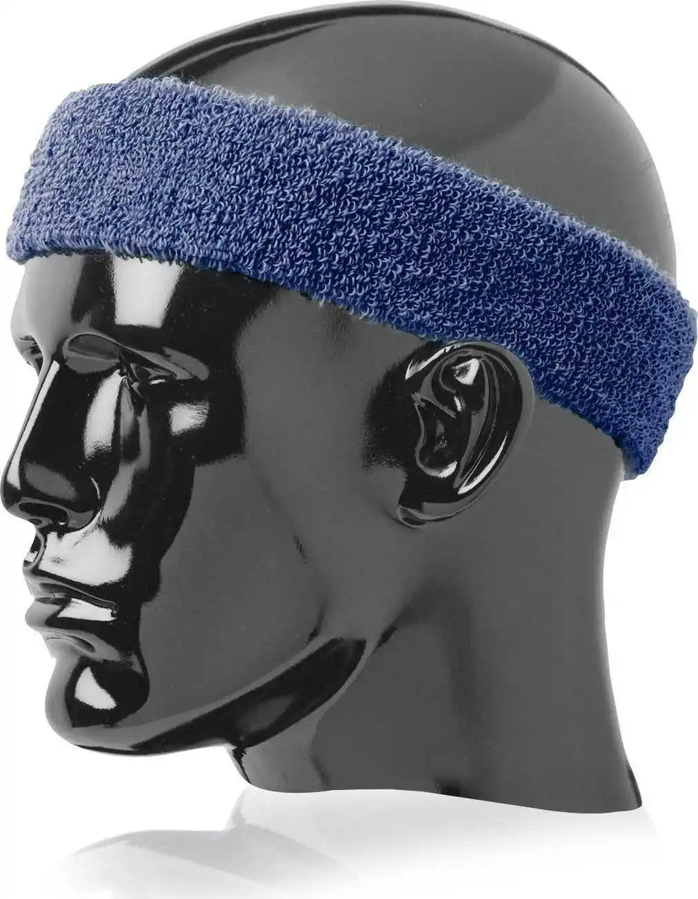 Tck Terry Headband 2’’ Wide - Navy - one Size Fits Most