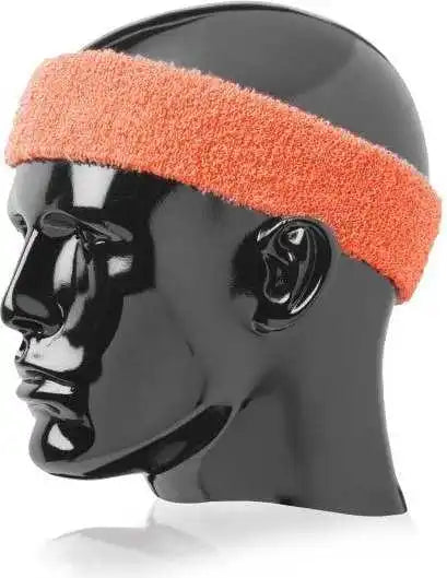 Tck Terry Headband 2’’ Wide - Orange - one Size Fits Most