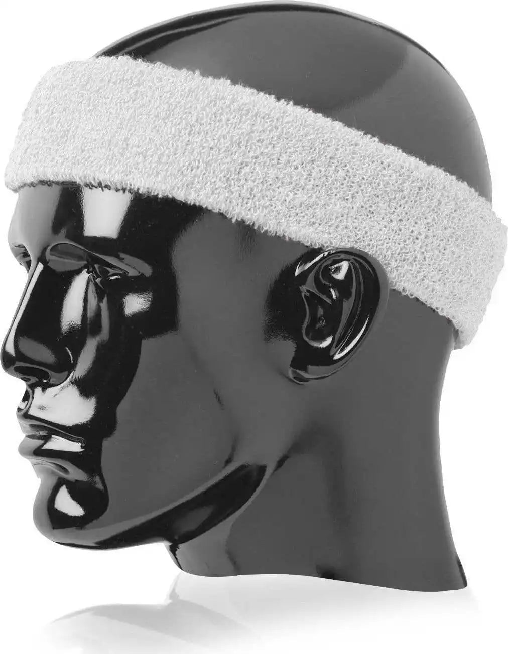 Tck Terry Headband 2’’ Wide - White - one Size Fits Most