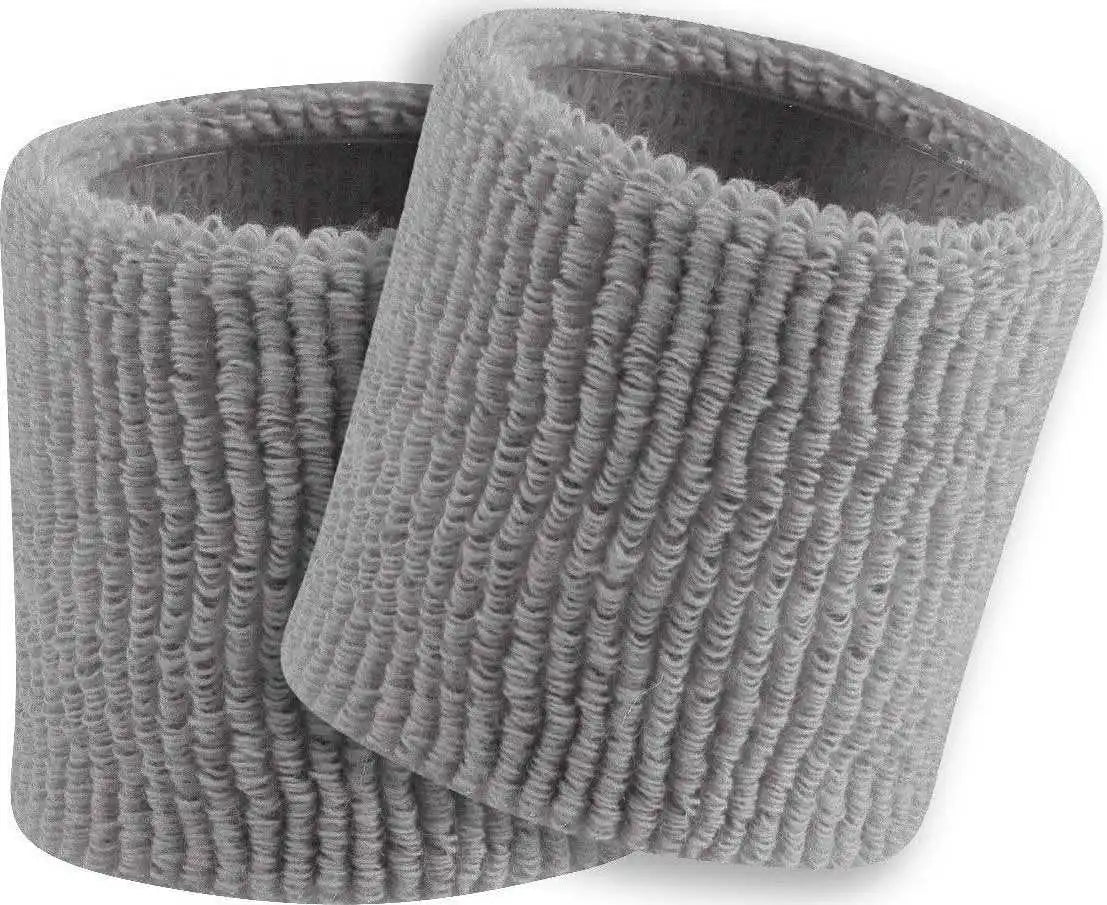 Tck Terry Wristbands 3.5’’ Wide - Gray - one Size Fits Most