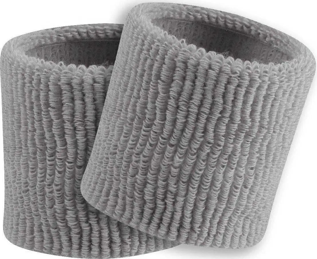 Tck Terry Wristbands 3.5’’ Wide - Gray - one Size Fits Most