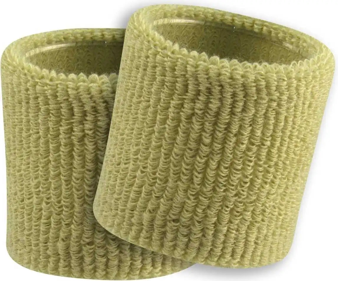 Tck Terry Wristbands 3.5’’ Wide - Vegas Gold - one Size Fits Most