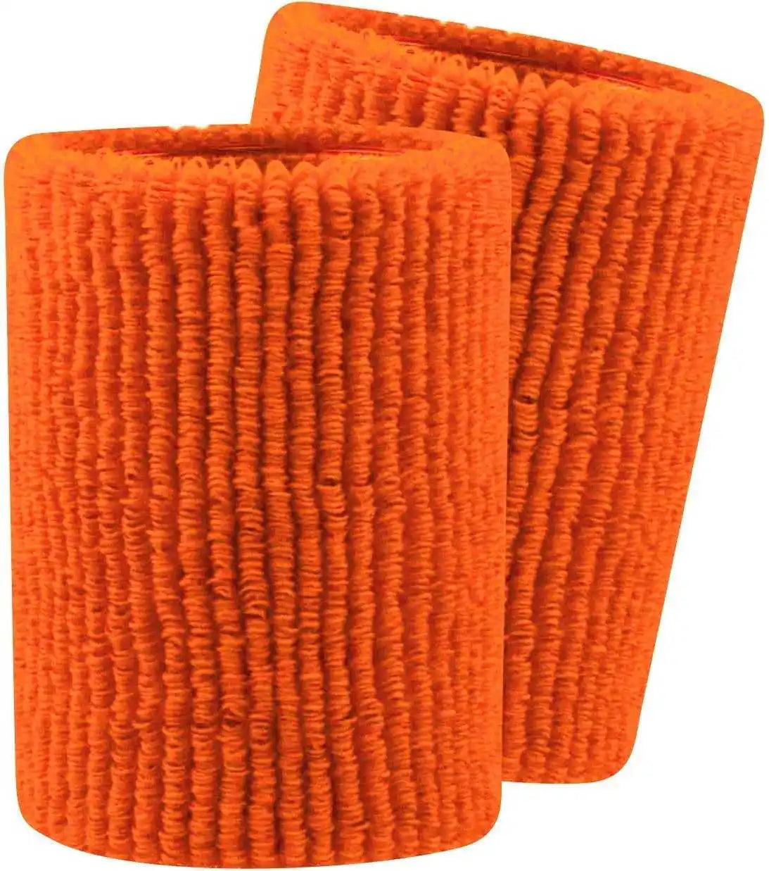 Tck Terry Wristbands 5’’ Wide - Neon Orange - one Size Fits Most