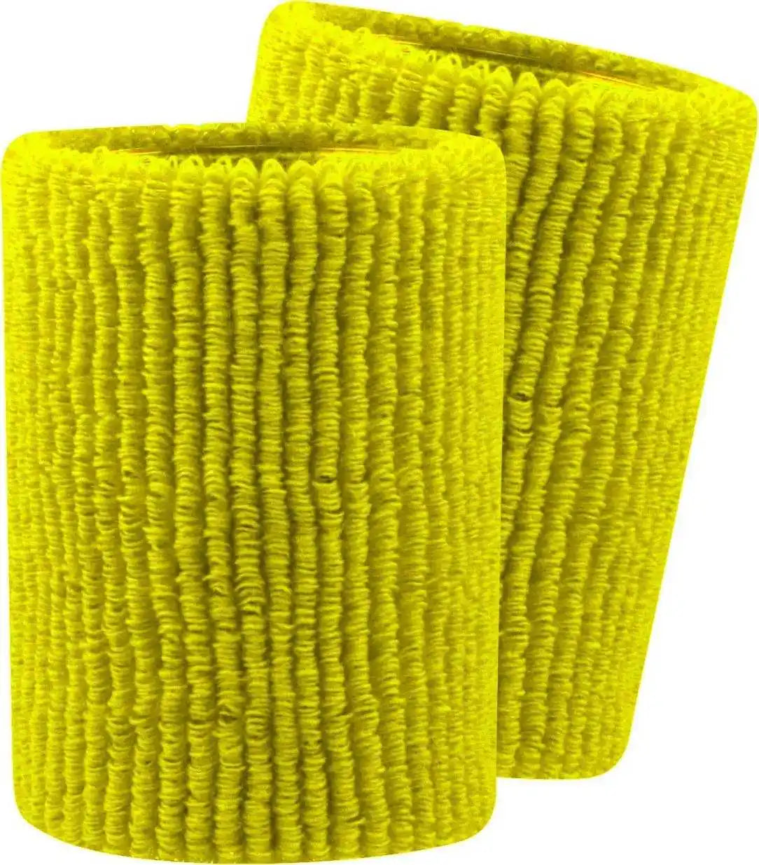 Tck Terry Wristbands 5’’ Wide - Neon Yellow - one Size Fits Most