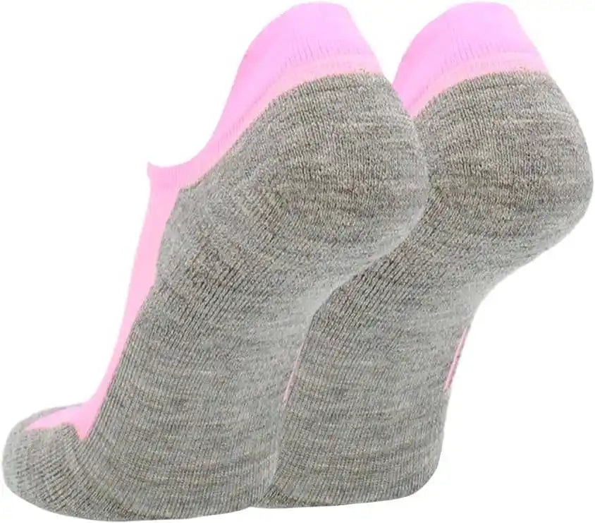 Tck Tour Golf Socks for Men and Women’s no Show - Hot Pink Gray