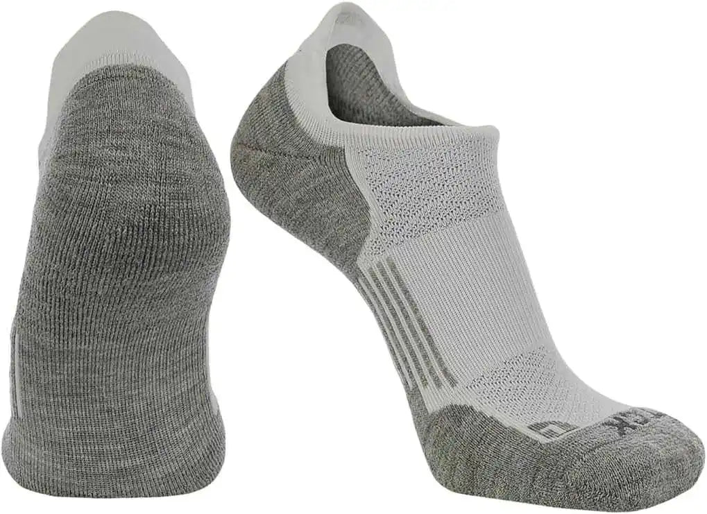 Tck Tour Golf Socks for Men and Women’s no Show - White Gray