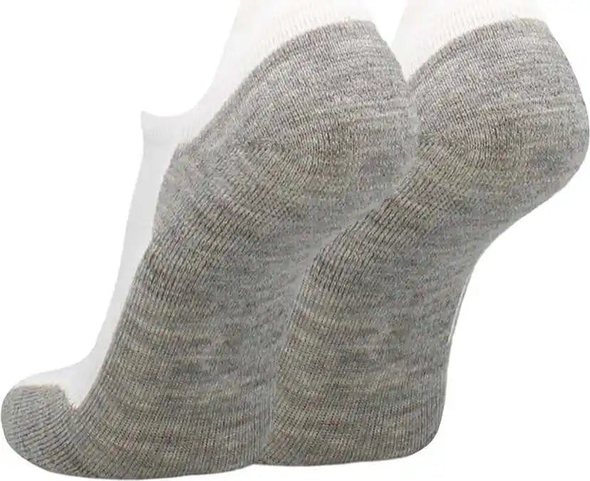 Tck Tour Golf Socks for Men and Women’s no Show - White Gray