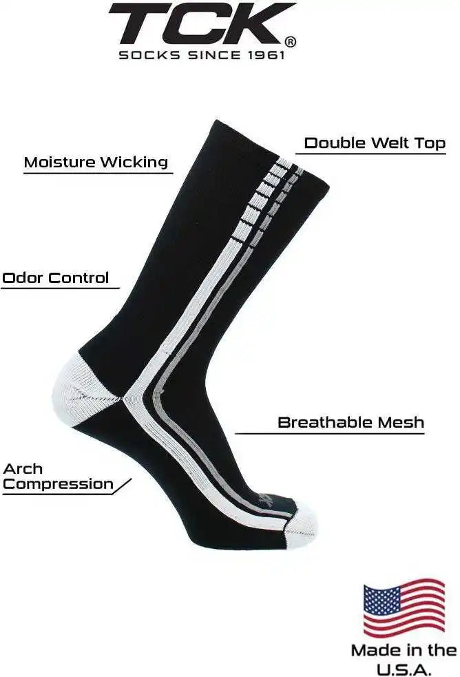 Tck Turbo Crew Socks - Black White Gray
