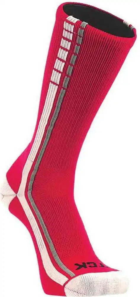Tck Turbo Crew Socks - Scarlet White Gray