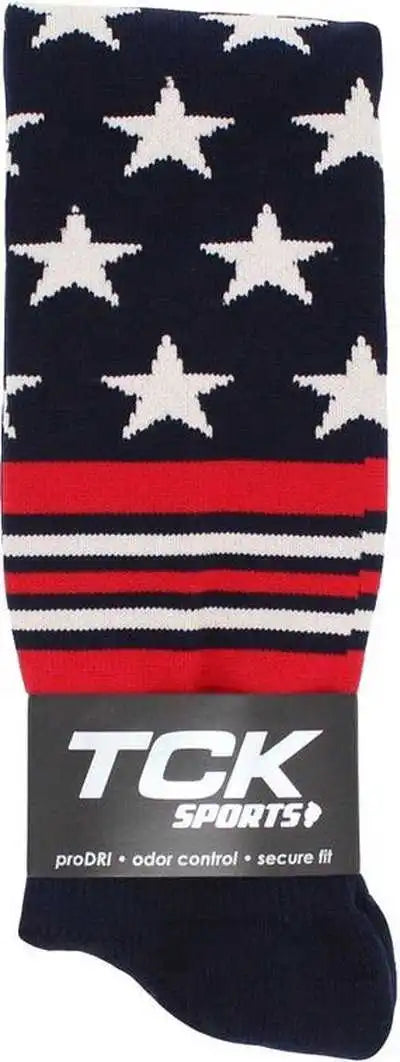 Tck Usa Freedom Knee High Socks - Navy White Scarlet