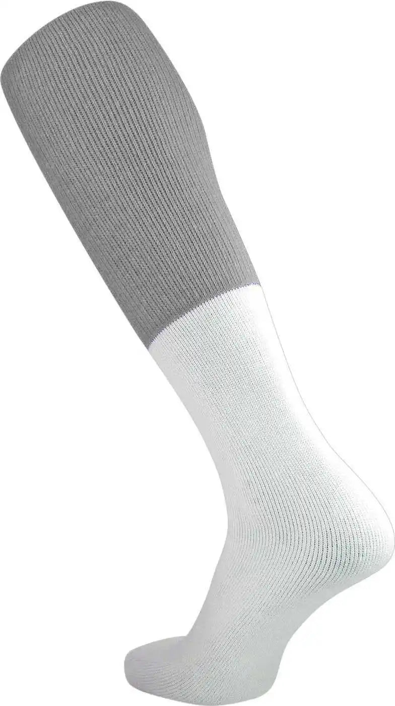 Tck Varsity Football 2-color Tube Socks - Gray White