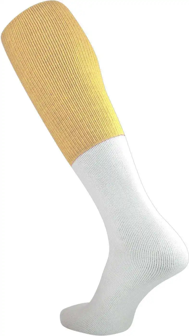 Tck Varsity Football 2-color Tube Socks - Vegas Gold White
