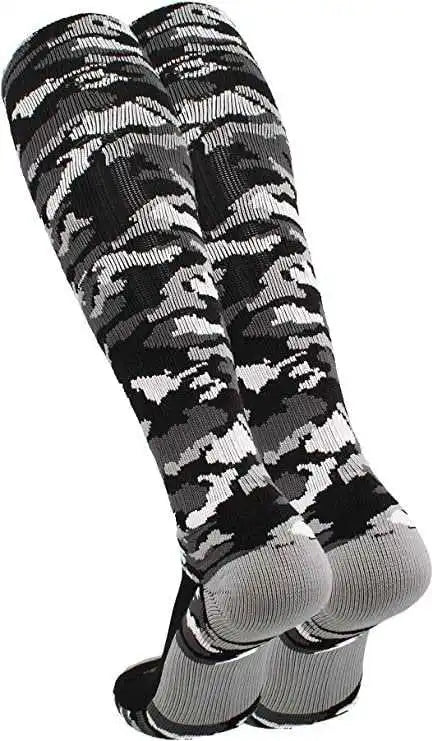 Tck Woodland Camo Knee High Socks - Black