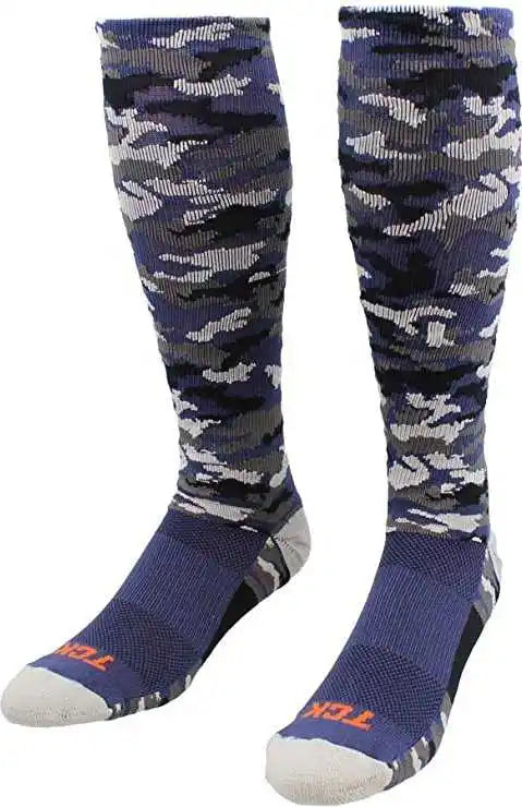 Tck Woodland Camo Knee High Socks Navy