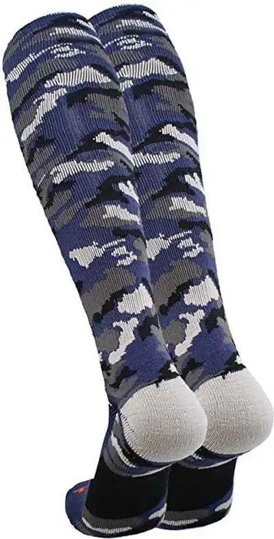Tck Woodland Camo Knee High Socks Navy