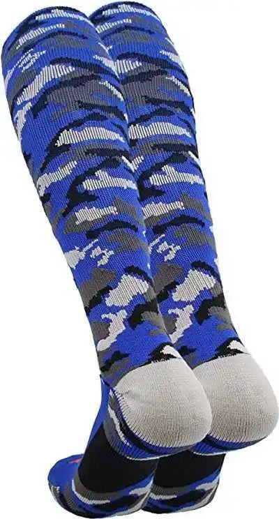 Tck Woodland Camo Knee High Socks - Royal