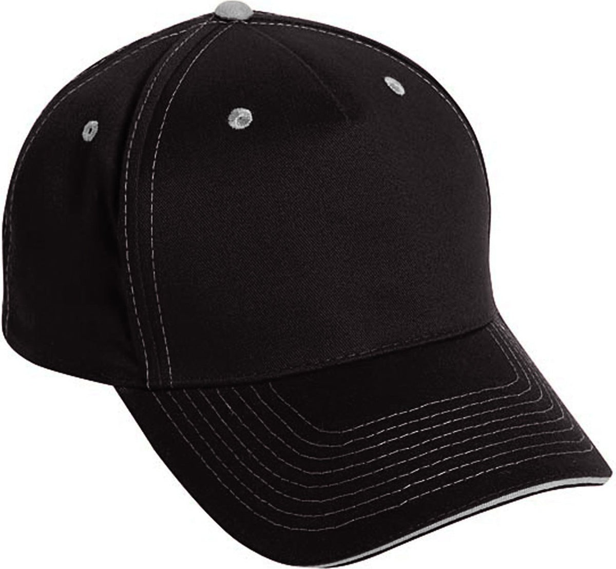 Tcv-s 5 Panel Brushed Twill Sandwich - Black Khaki - Blackkhaki