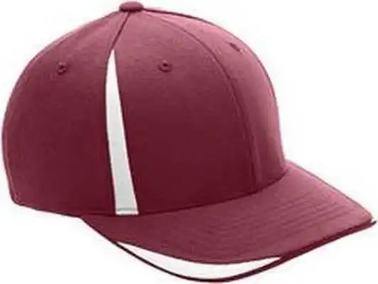 Team 365 Atb102 by Flexfit Adult Pro-formance Front Sweep Cap - Sportmaroon White - Maroon / S/m