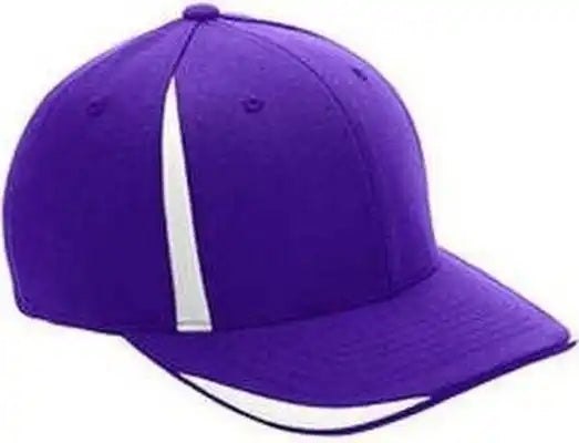 Team 365 Atb102 by Flexfit Adult Pro-formance Front Sweep Cap - Sportpurple White