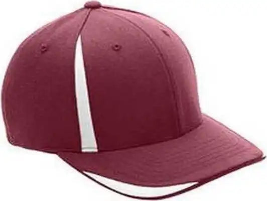 Team 365 Atb102 by Flexfit Adult Pro-formance Front Sweep Cap - Sportmaroon White