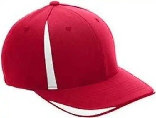 Team 365 Atb102 by Flexfit Adult Pro-formance Front Sweep Cap - Sport Red White - S/m