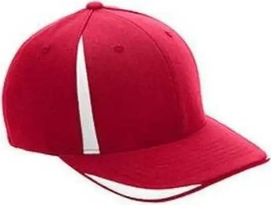 Team 365 Atb102 by Flexfit Adult Pro-formance Front Sweep Cap - Sport Red White