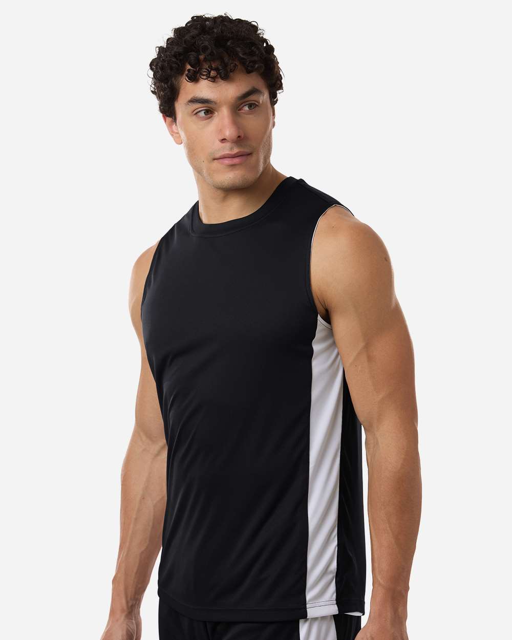 Team 365 Tt115 Unisex Zone Performance Reversible Jersey - Black White
