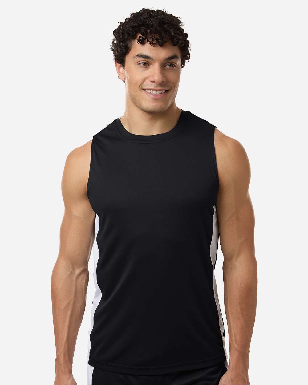 Team 365 Tt115 Unisex Zone Performance Reversible Jersey - Black White