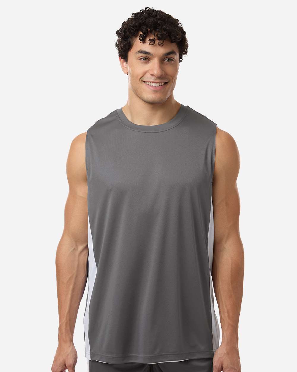 Team 365 Tt115 Unisex Zone Performance Reversible Jersey - Sport Graphite White