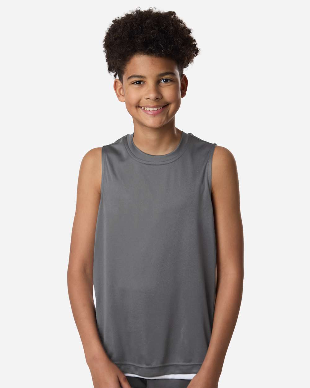 Team 365 Tt115y Youth Zone Performance Reversible Jersey - Sport Graphite White