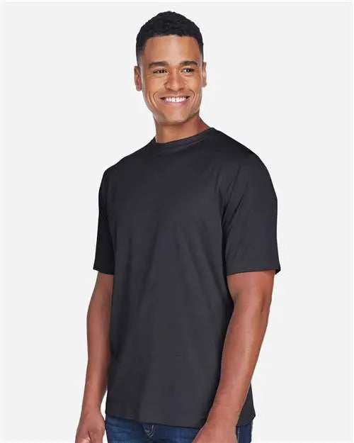 Team 365 Tt11h Men’s Sonic Heather Performance T-shirt - Black