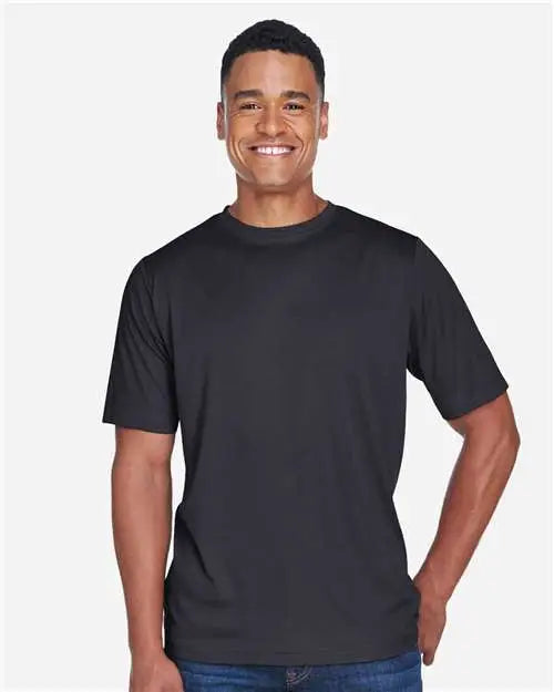 Team 365 Tt11h Men’s Sonic Heather Performance T-shirt - Black
