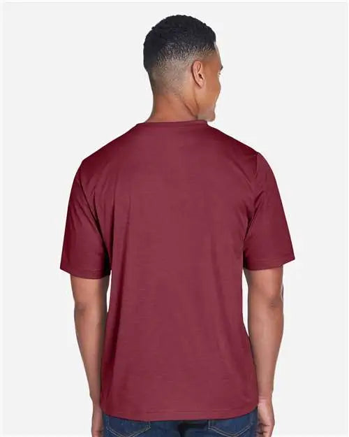 Team 365 Tt11h Men’s Sonic Heather Performance T-shirt - Sport Maroon