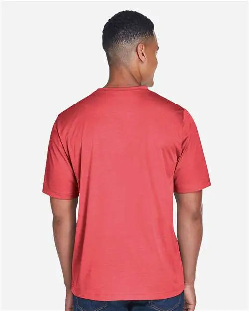 Team 365 Tt11h Men’s Sonic Heather Performance T-shirt - Sport Red