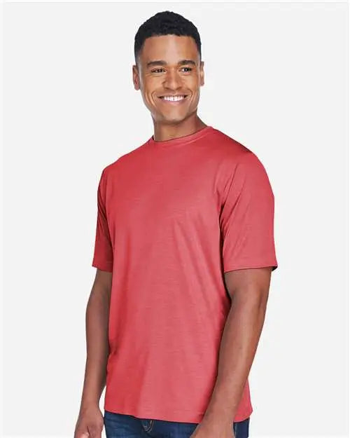 Team 365 Tt11h Men’s Sonic Heather Performance T-shirt - Sport Red