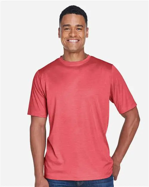 Team 365 Tt11h Men’s Sonic Heather Performance T-shirt - Sport Red