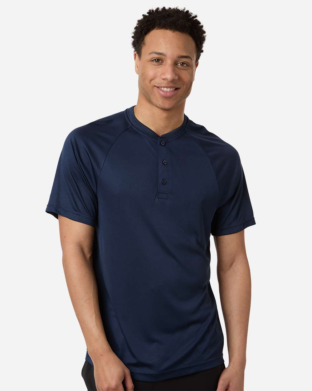 Team 365 Tt11hn Men’s Zone Performance Henley - Sport Dark Navy