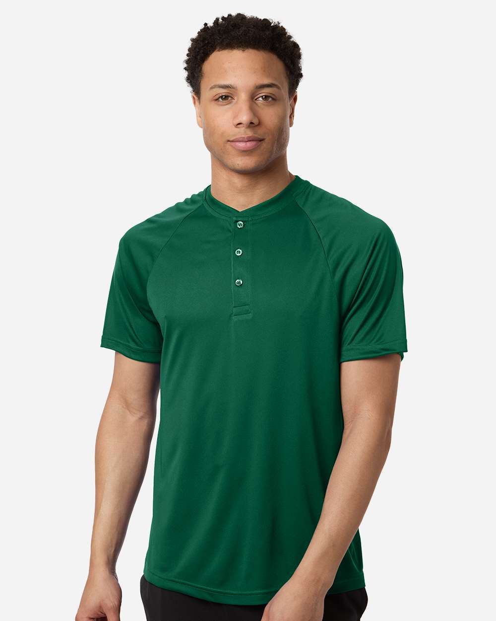 Team 365 Tt11hn Men’s Zone Performance Henley - Sport Forest