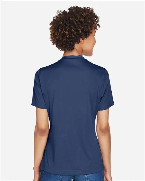 Team 365 Tt11hw Women’s Sonic Heather Performance T-shirt - Sport Dark Navy