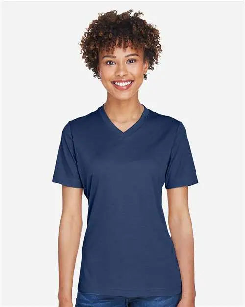 Team 365 Tt11hw Women’s Sonic Heather Performance T-shirt - Sport Dark Navy